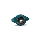 Flange-Mount Ball Bearing Unit - 2-Bolt Flange, 1-5/8 in Bore, Cast Iron Housing Material