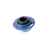 Flange-Mount Roller Bearing Unit - 2.4375 in Bore Dia., Solid Housing, Cast Steel Material, Non-Expansion (Fixed)