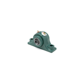 Pillow Block Roller Bearing Unit - 1.9375 in Bore Dia., Two-Bolt Base, Solid Pillow Block, Cast Iron Material, Non-Expansion Bearing (Fixed)