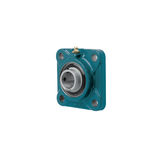 Flange-Mount Ball Bearing Unit - 4-Bolt Flange, 3 in Bore, Cast Iron Housing Material