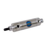 Bimba 123-DP Pneumatic Air Cylinder; Double Acting - Air Return, Bore: 1-1/4 in, Cushioning: None, Rod Style: Round, Stroke: 3.000 in, Double End or Rear Pivot (Universal) Mount ,Bumper: Standard, Magnetic Piston: No, Rod Wiper: No